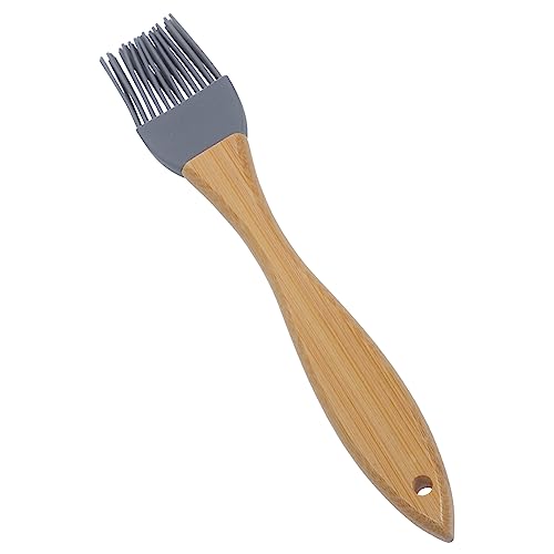 Balacoo Oil Brush for Cooking Bbq Brushes for Grill Silicone Wooden Handle Food Grade Non- to Clean Multi-use