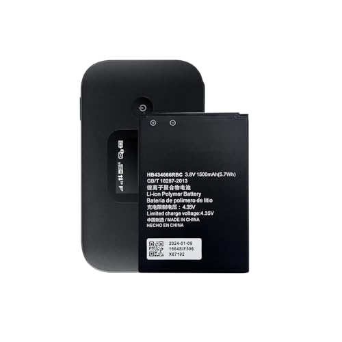 MUKUZI Battery Compatible with Hua-wei E7553 E5575 E5573 E5577 R216 WiFi E5576-320 E5783-230a WiFi Mobile Router Hotspot WLAN (Replacement for HB434666RBC)