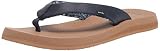 Sanuk Damen Yoga Mat Micro Floral Flipflop, dunkelblau, 35.5 EU