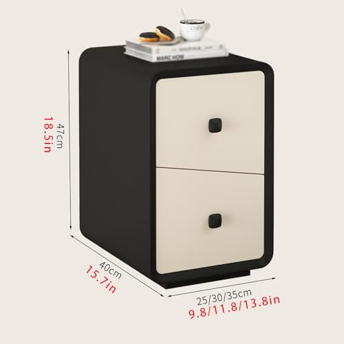 Table de chevet moderne kaki petit espace meuble d'appoint de nuit - 2