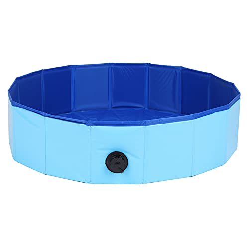 GLOGLOW Piscina dobrável para cães, piscina de plástico dobrável para cães e animais de estimação, b