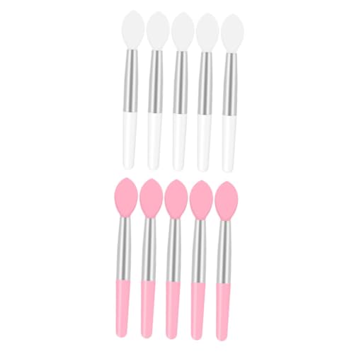 OHPHCALL 3セット 快適なシリコンリップブラシ 使い捨てメイクアップアクセサリー 口紅 リップグロス用 10個*3