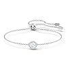 Swarovski Una Angelic Bracelet with Clear Crystals on a Rhodium Plated Chain with a Bolo Style Adjustable Closure #4