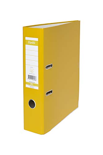Bantex Ordner A4, 8cm breit, 15% mehr Kapazität als Standardordner, 20er Pack Cover