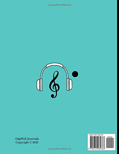 MUSIC MANUSCRIPT NOTEBOOK FOR SCHOOL: Blank Music Sheet Notebook/Journal. Makes a great Gift for Students, Composers & Songwriters.12 Staves per page - 8.5 x 11 inches. (All Music Series) image 3