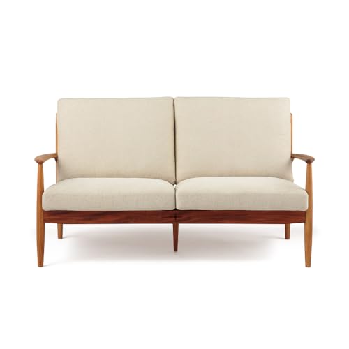 �����؍މ��H(Asahiwood) 2�l�|���\�t�@ �t�@�u���b�N �x�[�W�� 1570×835×865mm EDDA(�G�b�_) LS30302A-EL0E2
