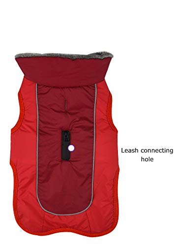 Apetian Dog Cold Weather Coats Winter Dog Vest Warm Dog Jacket Belle (Xxl, A3-Red) #TOP1