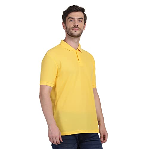 Image of INKKR Men's Casual Polo Neck Half Sleeve Solid T-Shirt (Pack-3)