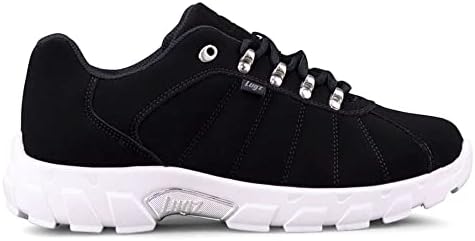Lugz Men's Compass Sneaker, Black/White/Silver, 11.5 | Image 2
