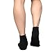 ARAN GLOBAL Women Ankle Sockss Running Athletic Casual Wear Sports Gym Active Everyday Socks Pack of 4 Colors-Black 4 pairs Size 6-9