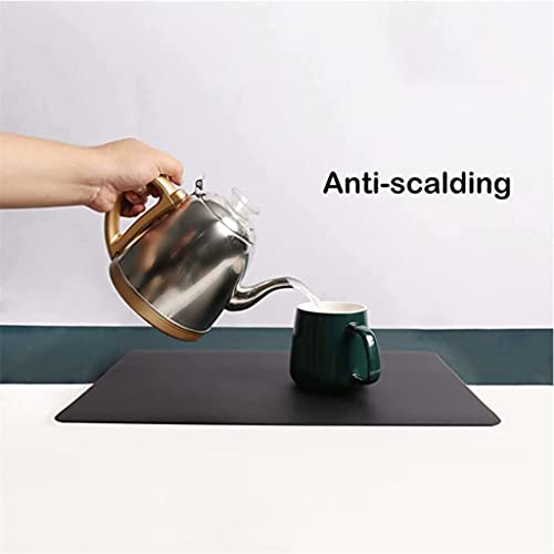 Sets de table en cuir premium isolants thermiques couleur C raffinée - 5