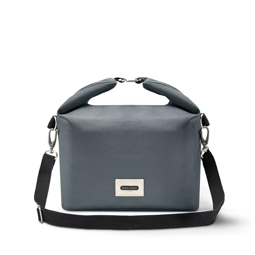 Black+Blum   Lonchera aislada de 10 L, bolsa térmica reciclada con correa para el hombro, enfriador térmico a prueba de fugas para mujeres, hombres y niños, transportador de comidas empacado