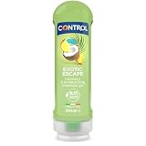Control Exotic Escape Gel Massaggio 2 in 1 All'Aroma di Frutti Tropicali con 98,8% di ingredienti naturali, 100% Made in Italy, 200 ml