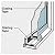 Double Coated Window Glazing Tape, DC-PEF06P, Width 1/16” x Thick 3/8" x 150’ White