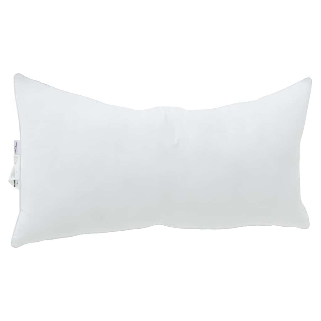 Almohada blanca 80 x 42 x 20 cm algodón poliéster, extrasuave con relleno transpirable, soporte cervical ergonómico para espalda, de lado y boca abajo, lavable