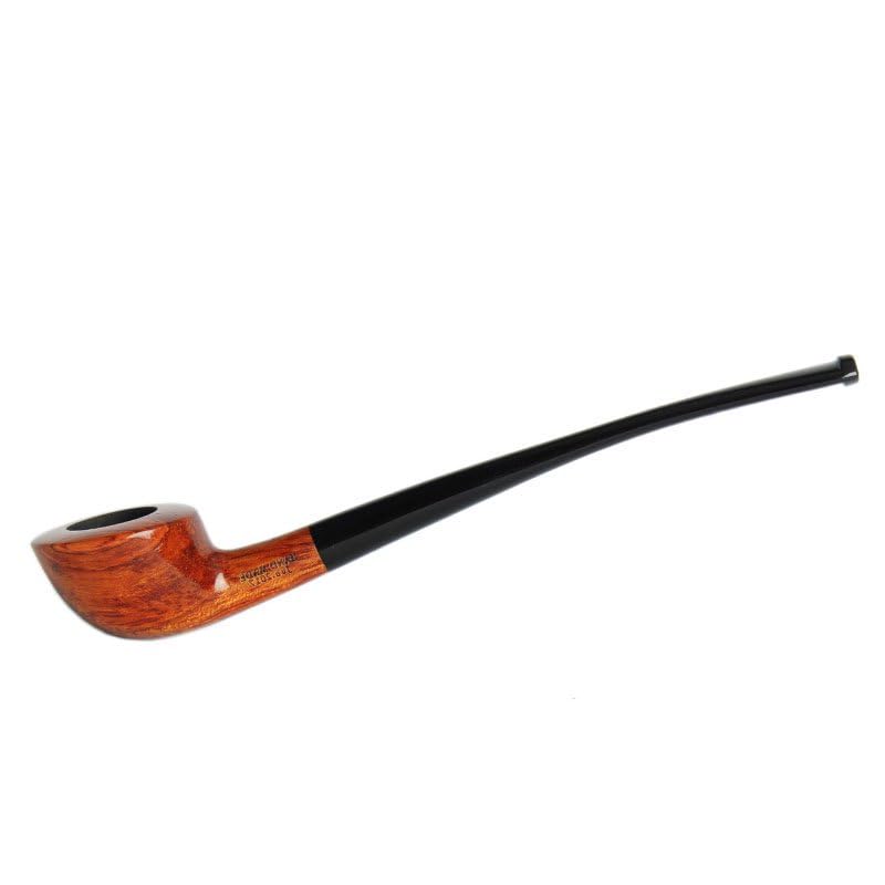MUXIANG Pipa de tabaco de madera de peral con tallo de color AD0044