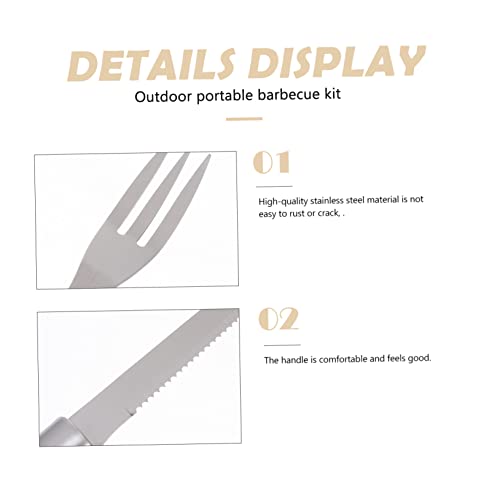 Kit de utensilios para barbacoa Mikikit en bolsa Oxford miniatura 5