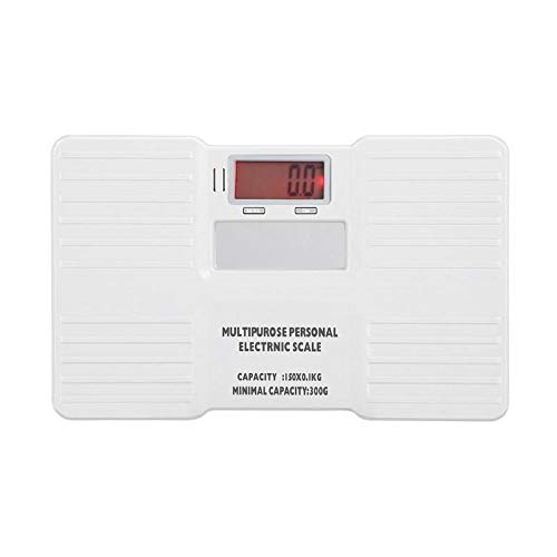 Balance électronique 150 kg x 100 g - Rétroéclairage rouge - Balance de cuisine numérique - Balance de mesure précise