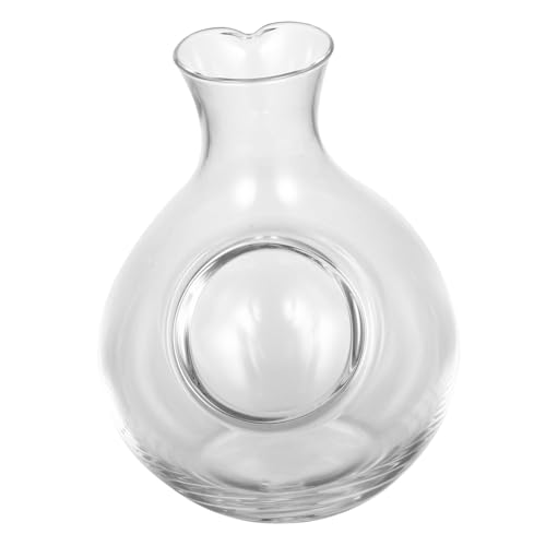 KICHOUSE Licorera De Vidrio Cristal 300 Ml Para Vino Helado, Dispensador De Bar Funcional, Contenedor Elegante Para Uso Restaurante, Hogar y Hotel