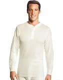 Hanes Men's Thermal Henley, S-Natural