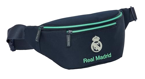 Real Madrid 2ª EQUIPACIÓN 25/26 - Riñonera con Bolsillo Exterior, Ideal para Jóvenes y Niños de Diferentes Edades, Cómoda y Versátil, Calidad y Resistencia, 23x9x12 cm