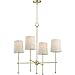 Maxim 32364WTSBR Huntington Chandelier, 4-Light 240 Total Watts, Satin Brass