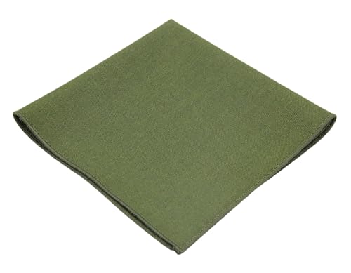 Image of Mens Linen Tie Set - Solid Necktie with Pocket Square