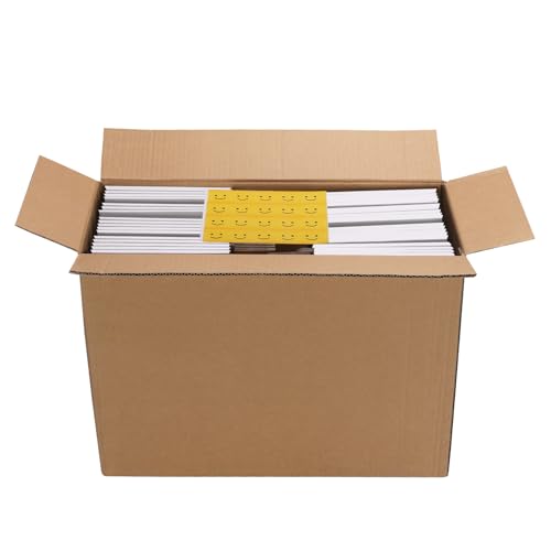 Image of HORLIMER 6x4x1 Shipping Boxes Set of 30, White Corrugated Cardboard Mailer Box for Packing Small Business