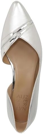 Naturalizer Womens Henrietta D'Orsay Pointed Toe Ballet Flat Silver Leather 6 W Review | Image 1