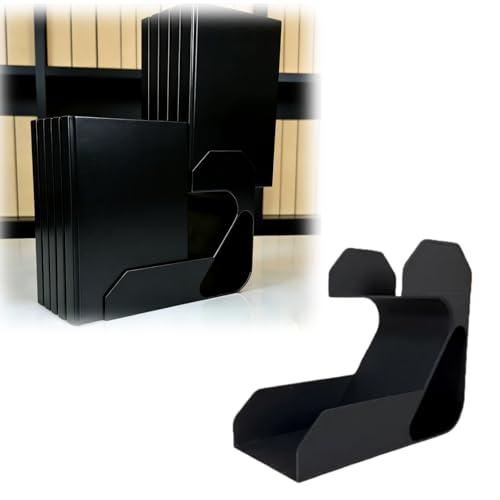 Manga Book Shelf Riser Double Row Display Stand Black