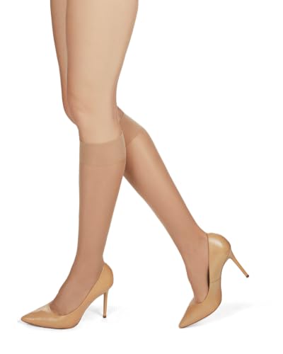 Image of MeMoi Women's Silky Super Sheer Knee Highs