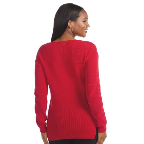Masseys Women's Favorite V-Neck Knit Sweater3