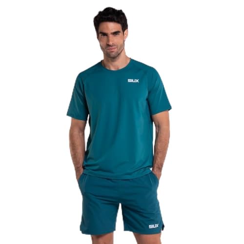 Siux - Camiseta técnica Pádel Silk Hombre - Camiseta Deportiva Transpirable con Tratamiento Antibacteriano, Talla XL Verde
