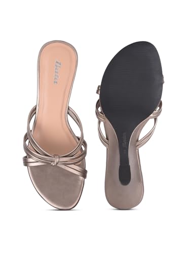 Image of Bata LINDA MULE E Dark Grey Not Applicable Slipon Open Toe Mule Thong Slipper High HH 51 MM UP For Women