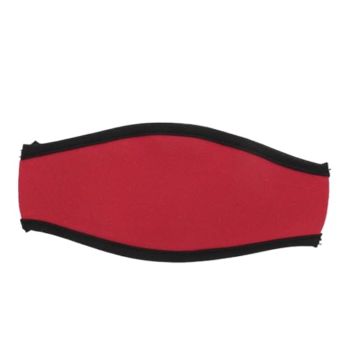 Neoprene Diving Snorkel Cover Slap Straps Adjustable Hair Protector Wrap for Swim Snorkeling (Red)
