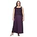 Alex Evenings Women's Long Two Piece Mother of The Bride Dress with Lace Jacket, Wedding Guest, Formal (Plus Size), Aubergine, 22W
