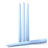 CANDWAX 10 inch Taper Candles Set of 4 - Dripless Taper Candles and Unscented Candlesticks - Perfect