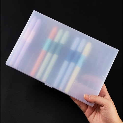 Caja transparente para pluma estilográfica con 12 ranuras, resistente al agua, para organización de escritorio y oficina de estudiantes - imagen 7