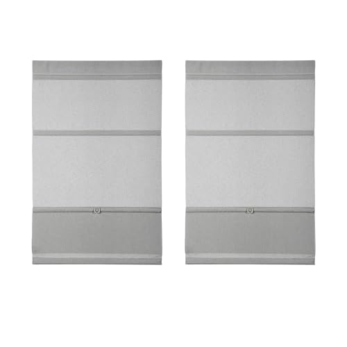 GARDINIA Easyfix - Store Romain occultant sans perçage - Magnétique - avec Bande Velcro - Rideau Romain - Opaque - Gris