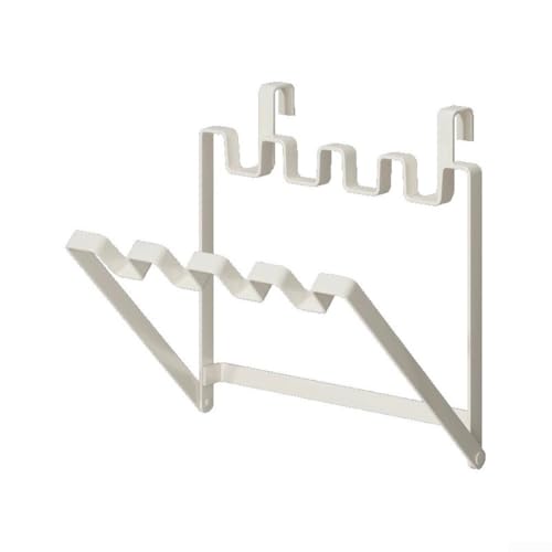 Cubo de almacenamiento compacto y plegable para bolsas de basura de cocina con funcionalidad para colgar en la pared para espacios pequeños (blanco)