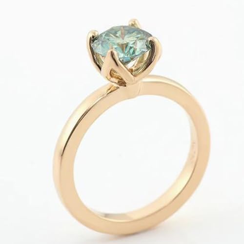 Bague émeraude argent 925 plaqué or 14k pierre de naissance - 2