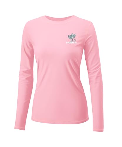 BesserBay Women’s UPF 50+ Long Sleeve Rash Guard Sun Protection Outdoor Performance Shirts for Hiking Swim Fishing2