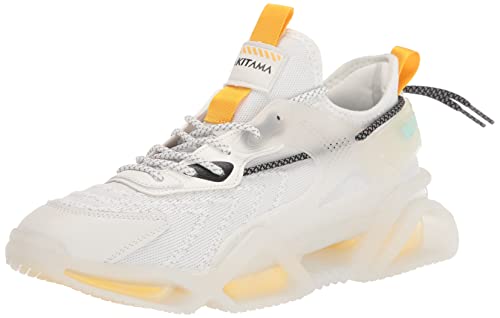 Sakitama Men's Sneakers Fashion Sport Running Non Slip Casual Shoe Athletic Tennis Walking Blade Type Shoes White #TOP16