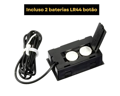 Termômetro Digital Simples LCD com Sensor Externo e Certificado de Calibraçâo para Aquário Chocadeir