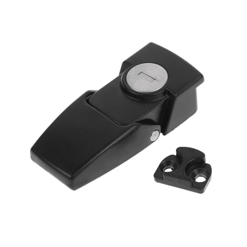 Loquet à bascule en métal noir DK604 fermoir à grenouillère avec clés