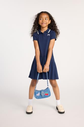 Image of The Children's Place Girls' Short Sleeve Drop Waist Polo Dress