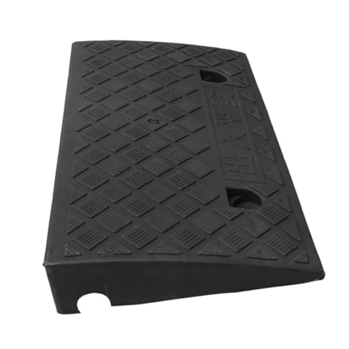 Rampa para bordillo de vehículo Vaguelly, rampa de carga ligera de plástico para automóviles, motocicletas y sillas de ruedas, diseño estable con alta tracción, color negro, para entradas y escalones miniatura 7