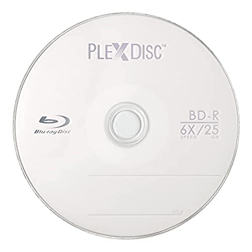 image for PlexDisc 633-814 25 GB 6X Blu-ray Logo Top Single Layer Recordable Dis
