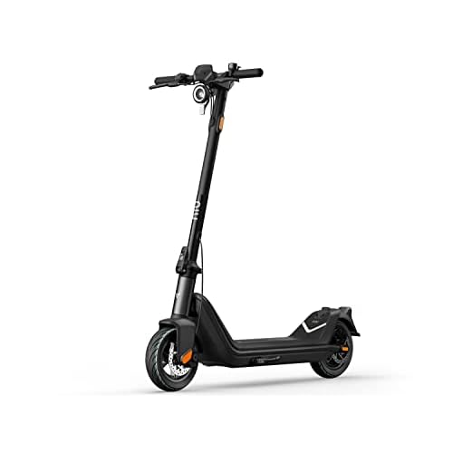 NIU Elektroroller für Erwachsene, 50km Reichweite, 100kg maximale Tragegewicht breiteres Trittbrett und Luftreifen sowie Lenkung, Faltbarer und tragbarer E-Scooter für Berufspendler (KQi3 Pro)