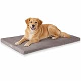 ONVAYA® Hundekissen orthopädisch aus Memory Foam | 95 Grad waschbar | grau | Größe S-XXL | Hundebett | Hundematratze | Hundematte | Liegekissen (L (89 x 60 x 5 cm))